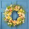 Northlight Daisy, Peony and Roses Artificial Floral Spring Wreath - 26"